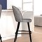 Flash Furniture 2PK 30" Gray Faux Linen Armless Barstool AY-1026H-30-GYFAB-GG - alternate 9